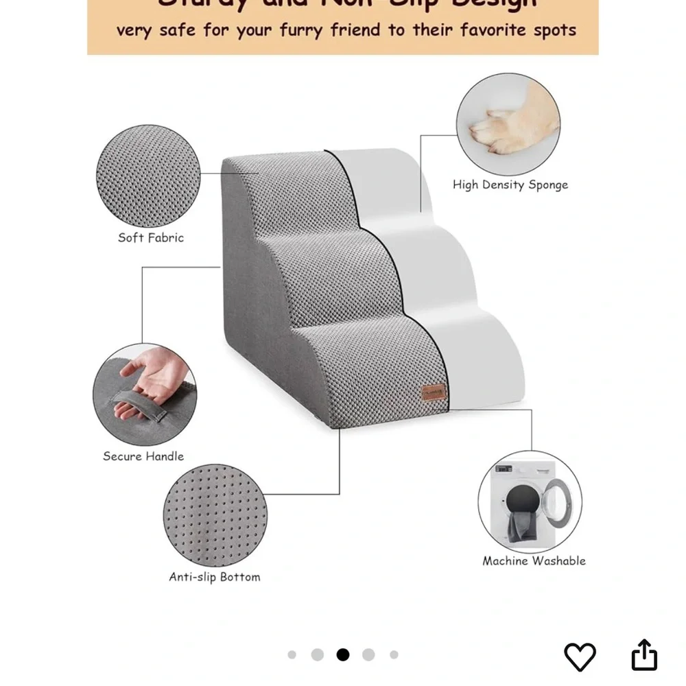 Gray Pet Stairs